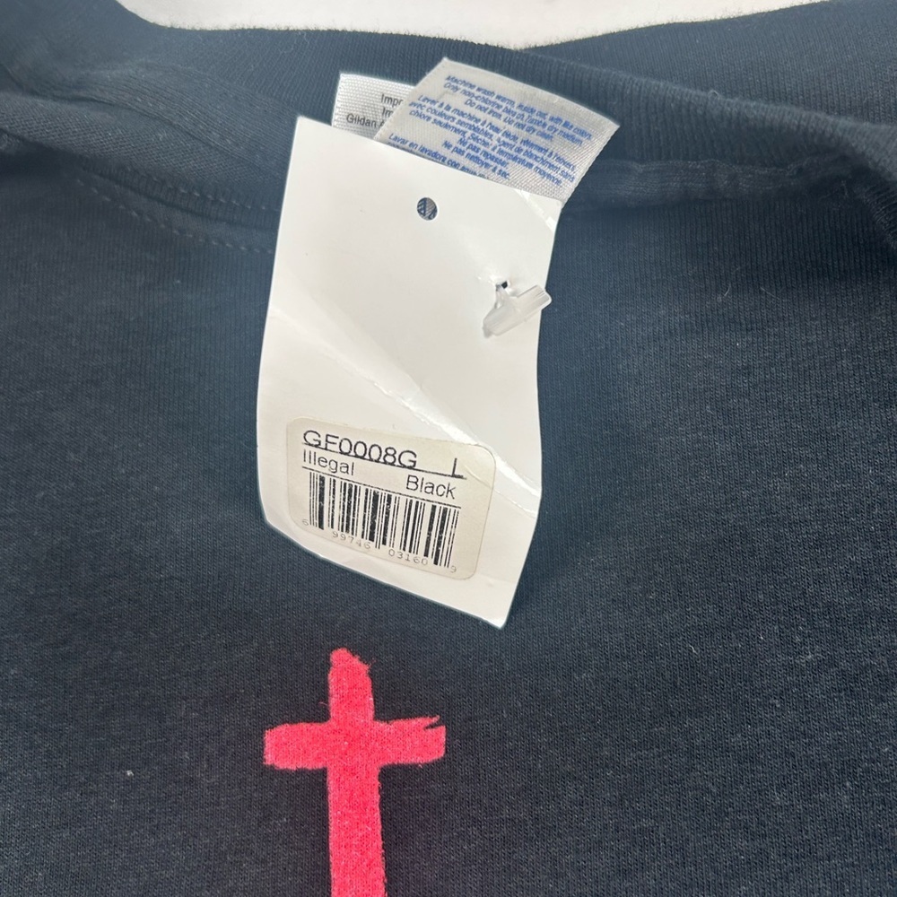 Christian Romans 1:16 Cross Graphic T-Shirt Black Gildan Size L Faith Tee NWT - Picture 6 of 10